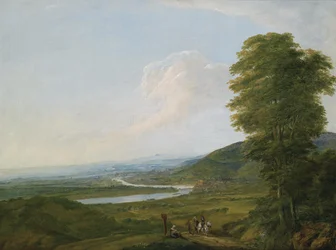 Panorama del Reno presso Wiesbaden intorno al 1790
